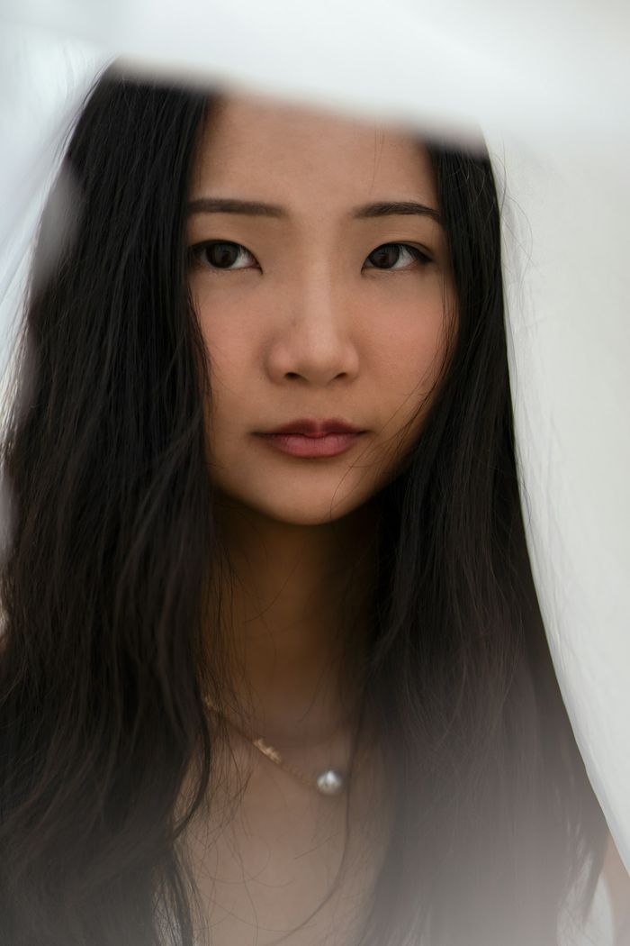 黒髪のロングストレート